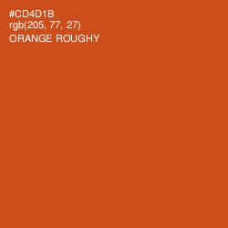 #CD4D1B - Orange Roughy Color Image