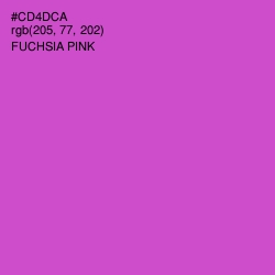 #CD4DCA - Fuchsia Pink Color Image
