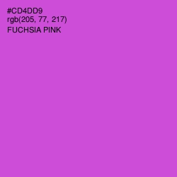 #CD4DD9 - Fuchsia Pink Color Image