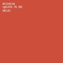 #CD4E3A - Mojo Color Image