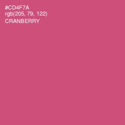 #CD4F7A - Cranberry Color Image