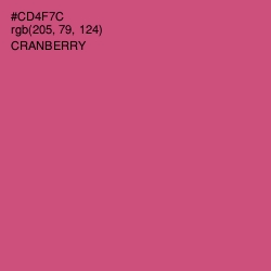 #CD4F7C - Cranberry Color Image