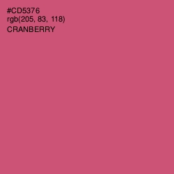 #CD5376 - Cranberry Color Image