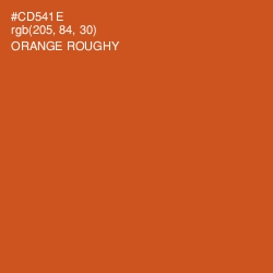 #CD541E - Orange Roughy Color Image