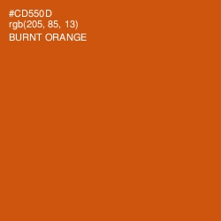 #CD550D - Burnt Orange Color Image