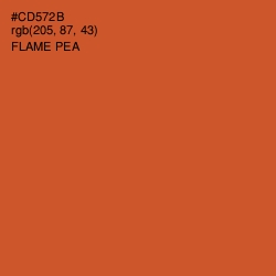 #CD572B - Flame Pea Color Image