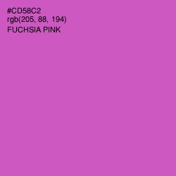 #CD58C2 - Fuchsia Pink Color Image