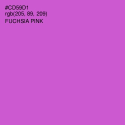 #CD59D1 - Fuchsia Pink Color Image