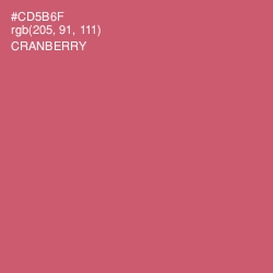 #CD5B6F - Cranberry Color Image
