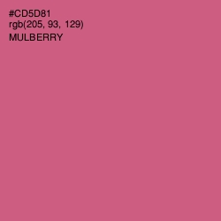 #CD5D81 - Mulberry Color Image