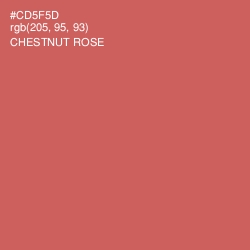 #CD5F5D - Chestnut Rose Color Image
