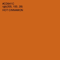 #CD641C - Hot Cinnamon Color Image