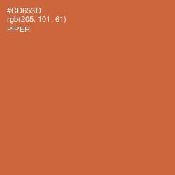 #CD653D - Piper Color Image