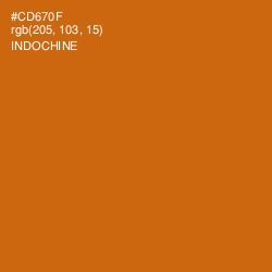 #CD670F - Indochine Color Image