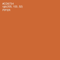 #CD6734 - Piper Color Image