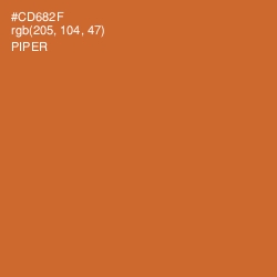 #CD682F - Piper Color Image