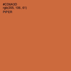 #CD6A3D - Piper Color Image