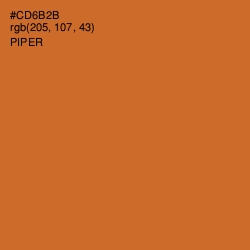 #CD6B2B - Piper Color Image