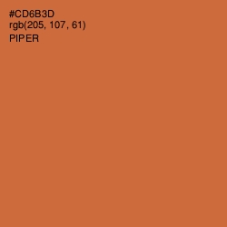 #CD6B3D - Piper Color Image