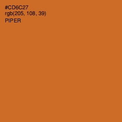 #CD6C27 - Piper Color Image