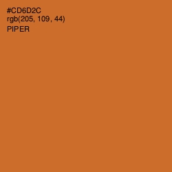 #CD6D2C - Piper Color Image