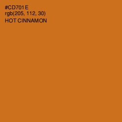 #CD701E - Hot Cinnamon Color Image