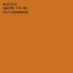 #CD721E - Hot Cinnamon Color Image