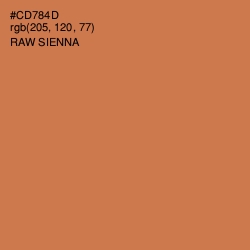 #CD784D - Raw Sienna Color Image