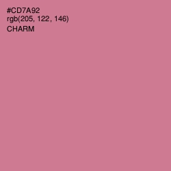 #CD7A92 - Charm Color Image