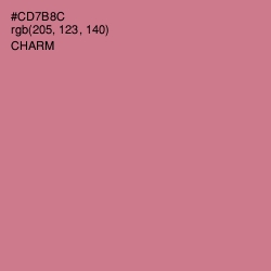 #CD7B8C - Charm Color Image