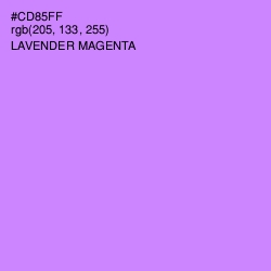 #CD85FF - Lavender Magenta Color Image