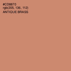 #CD8870 - Antique Brass Color Image