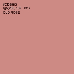 #CD8983 - Old Rose Color Image