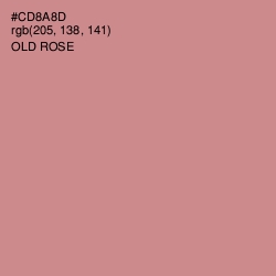 #CD8A8D - Old Rose Color Image