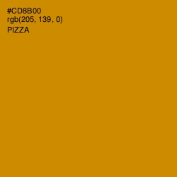 #CD8B00 - Pizza Color Image