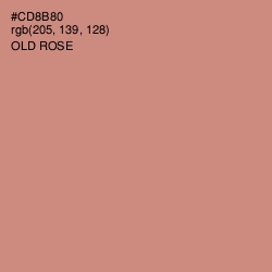 #CD8B80 - Old Rose Color Image