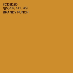 #CD8D2D - Brandy Punch Color Image