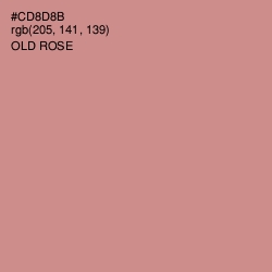 #CD8D8B - Old Rose Color Image