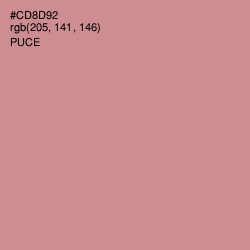 #CD8D92 - Puce Color Image