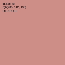 #CD8E88 - Old Rose Color Image