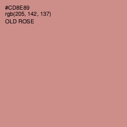 #CD8E89 - Old Rose Color Image