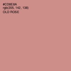 #CD8E8A - Old Rose Color Image