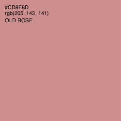 #CD8F8D - Old Rose Color Image