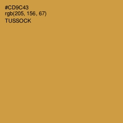 #CD9C43 - Tussock Color Image