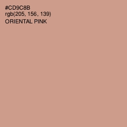#CD9C8B - Oriental Pink Color Image