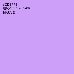 #CD9FF9 - Mauve Color Image