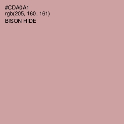 #CDA0A1 - Bison Hide Color Image