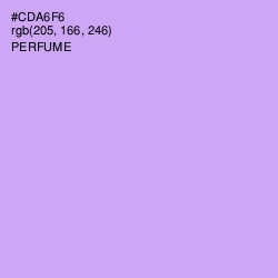 #CDA6F6 - Perfume Color Image