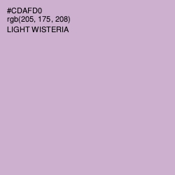 #CDAFD0 - Light Wisteria Color Image