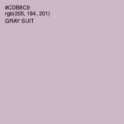 #CDB8C9 - Gray Suit Color Image